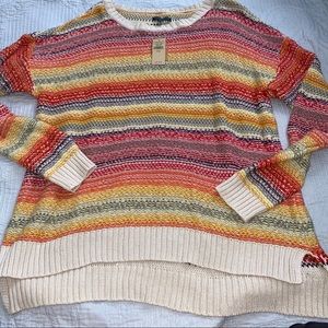 American eagle rainbow stripped knit xl sweater